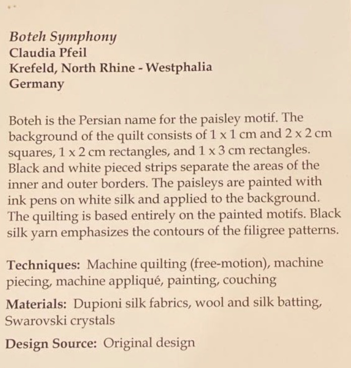 "Boteh Symphony" by Claudia Pfeil - Sign